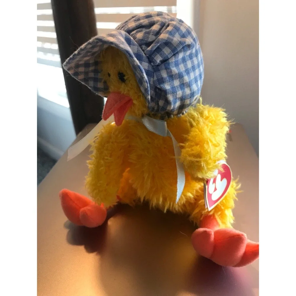 Ty Beanie Baby Bonnie Jointed Duck 1993 Collection Purple Tag‎